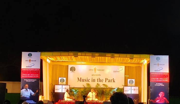 Sanjay Subrahmanyan at Nehru Park,&nbsp;Chanakyapuri