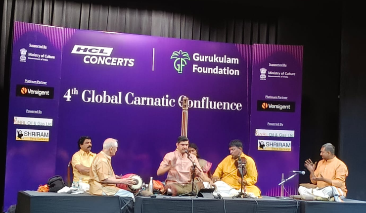 Sikkil Gurucharan at Chinmaya Mission Auditorium, New&nbsp;Delhi